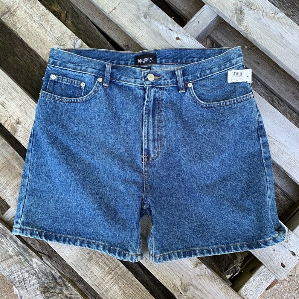 Vintage 90s high waist wedgie mom jean shorts PB Basics Size 12 NWT - Picture 2 of 6